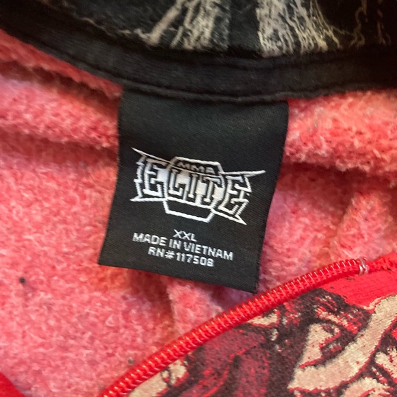 crazy vintage mma elite zip up size XXL fits like XL - Picture 3 of 6
